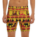 Sunset African Tribal Pattern Print Men's Long Boxer Briefs