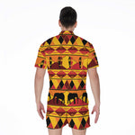 Sunset African Tribal Pattern Print Men's Rompers