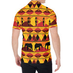 Sunset African Tribal Pattern Print Men's Shirt