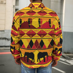 Sunset African Tribal Pattern Print Men's Shirt Jacket