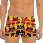 Sunset African Tribal Pattern Print Men's Short Boxer Briefs