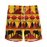 Sunset African Tribal Pattern Print Men's Sports Shorts