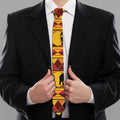 Sunset African Tribal Pattern Print Necktie