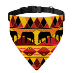 Sunset African Tribal Pattern Print Over The Collar Dog Bandana