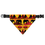 Sunset African Tribal Pattern Print Over The Collar Dog Bandana
