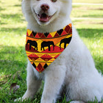 Sunset African Tribal Pattern Print Over The Collar Dog Bandana