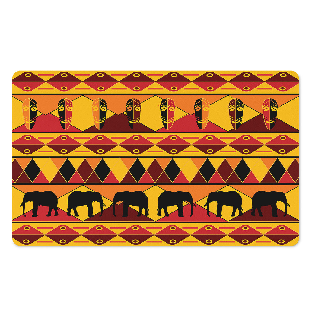 Sunset African Tribal Pattern Print Polyester Doormat