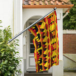 Sunset African Tribal Pattern Print Polyester Flag