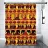 Sunset African Tribal Pattern Print Premium Shower Curtain
