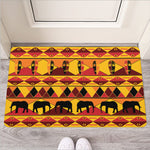 Sunset African Tribal Pattern Print Rubber Doormat