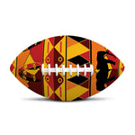 Sunset African Tribal Pattern Print Rugby Ball