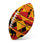 Sunset African Tribal Pattern Print Rugby Ball