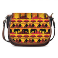 Sunset African Tribal Pattern Print Saddle Bag