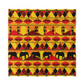 Sunset African Tribal Pattern Print Silk Bandana