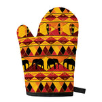 Sunset African Tribal Pattern Print Single Oven Mitt
