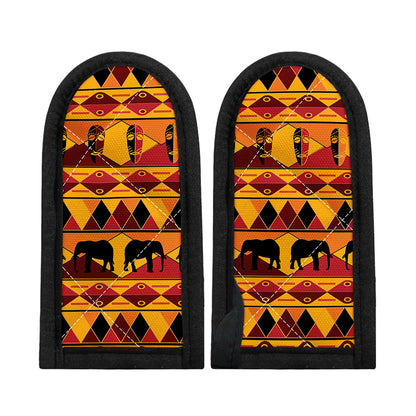 Sunset African Tribal Pattern Print Skillet Handle Cover