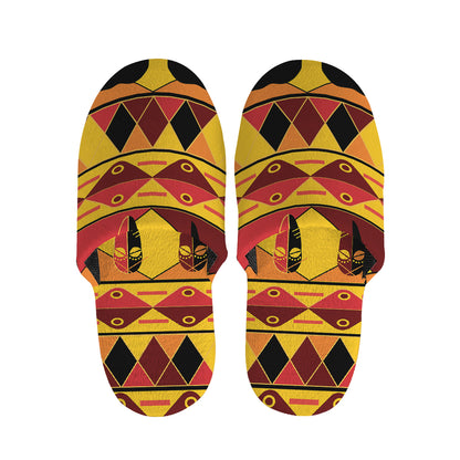 Sunset African Tribal Pattern Print Slippers