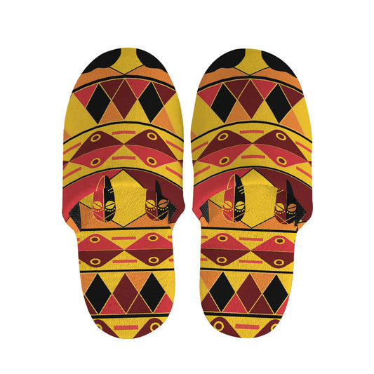 Sunset African Tribal Pattern Print Slippers
