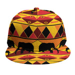 Sunset African Tribal Pattern Print Snapback Cap