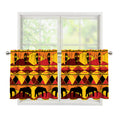 Sunset African Tribal Pattern Print Tier Curtains