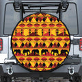 Sunset African Tribal Pattern Print Tire Cover