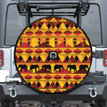Sunset African Tribal Pattern Print Tire Cover With Camera Hole
