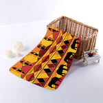 Sunset African Tribal Pattern Print Towel