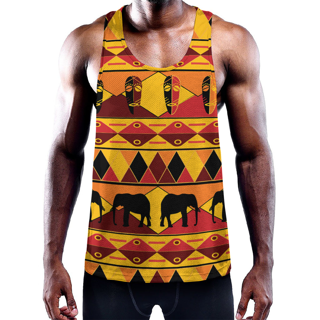 Sunset African Tribal Pattern Print Training Tank Top