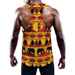Sunset African Tribal Pattern Print Training Tank Top