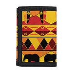Sunset African Tribal Pattern Print Trifold Wallet
