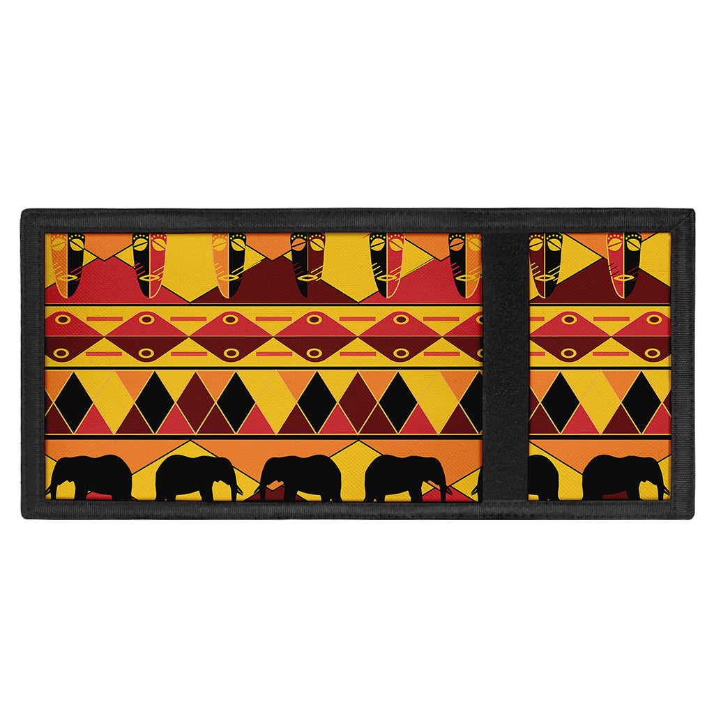 Sunset African Tribal Pattern Print Trifold Wallet