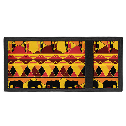 Sunset African Tribal Pattern Print Trifold Wallet