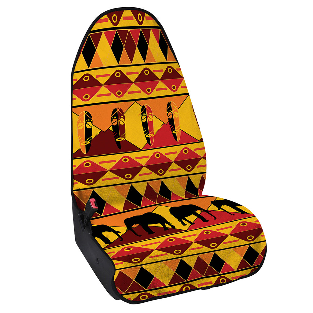 Sunset African Tribal Pattern Print Waterproof Car Seat Cover