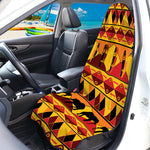 Sunset African Tribal Pattern Print Waterproof Car Seat Cover