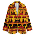 Sunset African Tribal Pattern Print Women's Blazer