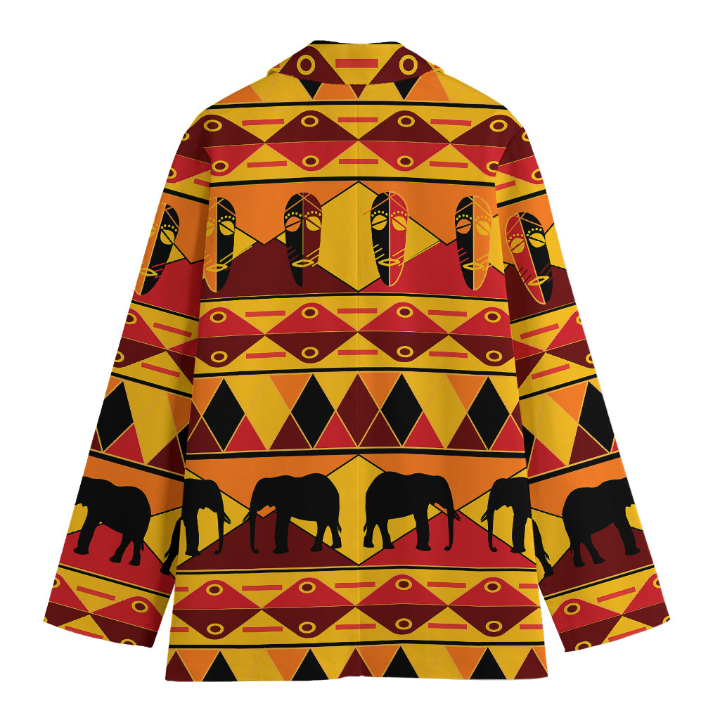 Sunset African Tribal Pattern Print Women's Blazer