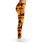 Sunset African Tribal Pattern Print Women's Leggings