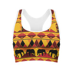 Sunset African Tribal Pattern Print Women's Sports Bra