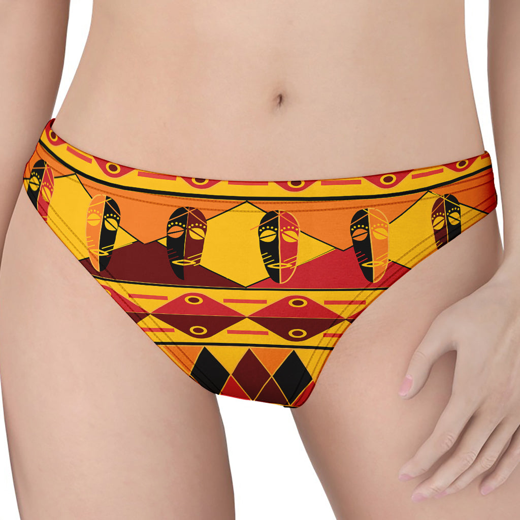 Sunset African Tribal Pattern Print Women's Thong