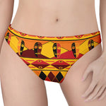 Sunset African Tribal Pattern Print Women's Thong