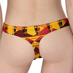 Sunset African Tribal Pattern Print Women's Thong