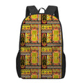 Sunset Ethnic African Tribal Print 17 Inch Backpack