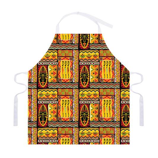 Sunset Ethnic African Tribal Print Adjustable Apron