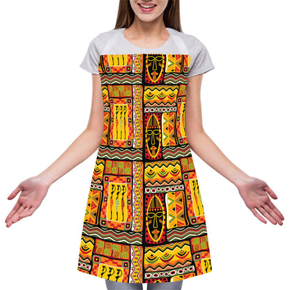 Sunset Ethnic African Tribal Print Adjustable Apron