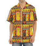Sunset Ethnic African Tribal Print Aloha Shirt