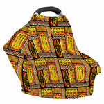 Sunset Ethnic African Tribal Print Baby Seat Cover