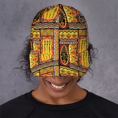 Sunset Ethnic African Tribal Print Baseball Cap