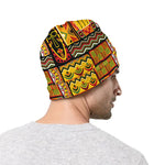 Sunset Ethnic African Tribal Print Beanie