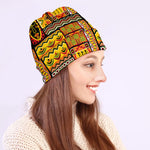 Sunset Ethnic African Tribal Print Beanie