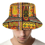 Sunset Ethnic African Tribal Print Bucket Hat